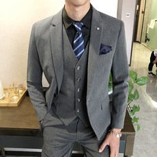 캐주얼 캐쥬얼정장옷 롱 년 납품 색깔 방적함 셋업 남자 세가지 올가미를 씌우다 한 알갱이 솔리드 무지 비지니스 오피스