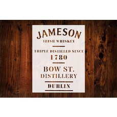 Jameson 아이리쉬 위스키 더블린 맞춤형 스텐실 21.6 x 27.9cm(8.5 x 11인치) 예술 공예 및 DIY 프로젝트용