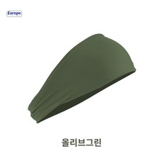 후드 다이빙헤어밴드 프리다이빙 스킨스쿠버 스포츠, 올리브 그린