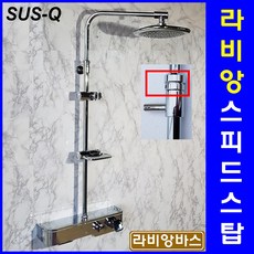 라비앙 SPEED STOP 스피드스탑 해바라기 샤워기 선반형 스텐 퀸(Q), 1개