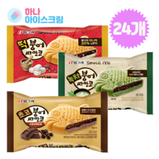 빙그레 떡붕어싸만코12개+녹차붕어싸만코6개+초코붕어싸만코6개 한세트 아이스크림, 24개, 150ml