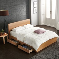 [천삼백케이] [티모드] RS619-랍슨메디아루나 침대프레임-퀸(Q)-(서랍형), 화이트