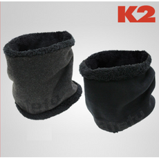 K2 IMW 18963 겨울방한 보아털 보온니트넥워머 블랙/그레이