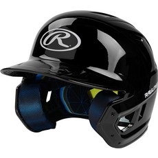 Rawlings | MACH 배팅 헬멧 글로스 다크 그린 주니어 (16.5cm - 18.1cm(6 3/8 7 1/8인치)) 458181, Junior (6 3/8" - 7 1/8"), Gloss Black, 1개