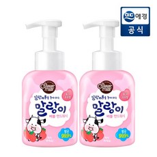 샤워메이트 말랑카우 퓨어버블 핸드워시 딸기우유향, 500ml, 2개