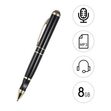 Haomenyi USB 케이블 블랙으로 기록 가능한 SK-068 펜 레코더 8G 메모리, 녹음기
