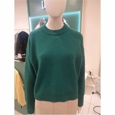 르샵 동아수성 크롭기장 기본핏라운드니트 LL1KP850A DS