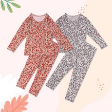 [국내생산] HIT! NEW! 유아동 북유럽감성 히트텍 내복 내의 상하세트 상품 이미지