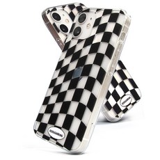 유미폰 Checker board Wave UV 디자인 감각적인 젤리케이스 핸드폰케이스/LG V30 케이스 V300