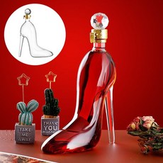 와인 공기 위스키 디캔터 디캔더 디켄터 에어레이터 와인용품 350ml 하이힐 모양 고급스러운 크리스탈 레드 브랜디 샴페인 잔 병 홈 바 마시는 병,