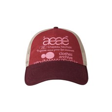 에이이에이이 AEAE WEB LOGO MESH CAP [BURGANDY] - aeae모자