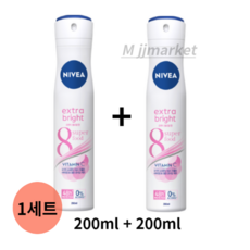 니베아 데오드라트 스프레이 엑스트라 브라이트, 400ml, 1개