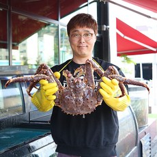러시아 활 킹크랩 1마리 레드 블루 브라운 하나사키 시세 택배, 1개, 활 레드킹크랩 3kg (러시아산)