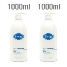 바이오가 biorga 바이오가 10000ppm 글라이신 트리트먼트 1000ml 손상모 전용 파우더향 보습 윤기 아미노산 스위스산 에센셜오일, 2L, 1개