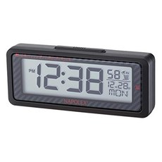 나포렛쿠스 NAPOLEX 차량용 전파시계 Fizz-940, 흑나무결 (FCL-165)