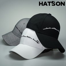 [햇츠온]L3HT303 HatsON 브랜드 남자 여자 무지 심플 레터링 스트랩 스트럭쳐 하드 볼캡 야구 모자 AD