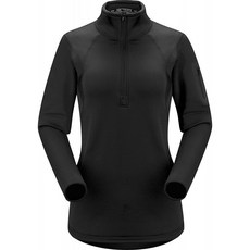Arcteryx Rho AR Zip Neck 여성용 (블랙 대형)