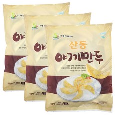 산동 야끼만두 군만두 1.3kg 냉동만두 업소용 가정용 간편식, 3개