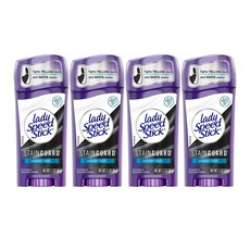 레이디 스피드 스틱 데오드란트 스테인가드 파우더 프레시 65g 4팩 Lady Speed Stick Deodorant Stainguard, 1개