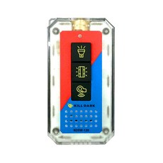 킬다크 4방향LED 전자호루라기 호신용품 어깨 경광등 휘슬 후레쉬 손전등 랜턴 KDSW-120, 5개