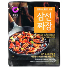 청정원 삼선짜장 분말 80g x 1(4인분), 5개