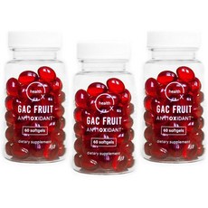 OX HEALTH Super Antioxidant Supplement | Gac Super Fruit | DHA | Momordica | 3-Pack |180 Softgels |, 3개, 180정