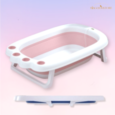강아지 욕조 반려동물 고양이 욕조 접이식 간식그릇 온도계 애견, 블루, 1개