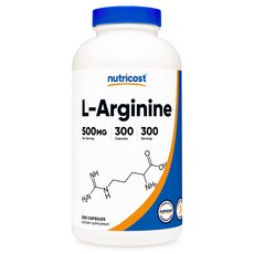 뉴트리 코스트 L-Arginine 엘 시트룰린 엘 아르기닌, 300정, 1개