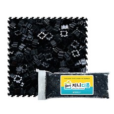 지니디폼 싱글컬러 리필팩 1200p 디폼블럭 8mm, 블랙