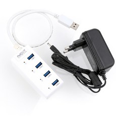 넥스트 NEXT-505UHP 유전원 USB3.0 4포트 USB허브, 단품