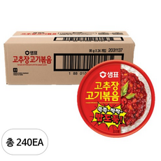 샘표 쓱쓱싹싹 밥도둑 고추장 고기볶음, 95g, 240개