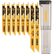 디월트 14/18TPI 금속 절단 컷쏘날 세트 8입 케이스 포함 DWABK48SETCS, 8-piece, 1개
