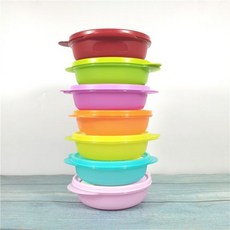 Tupperware 타파웨어 전자레인지 용기 냉장고 냉동 수납 정리 밀폐용기 반찬통 390ml 6종, 6p-색상랜덤