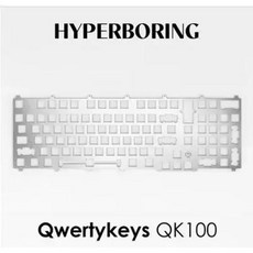 kq100 Qwertykeys QK100 키보드 플레이트 PC POM FR4 장착 찔림, 없음, 없음, 4) Chrome plated Brass