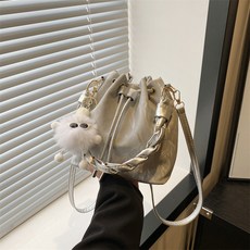ANYOU 숄더 백 고급스러운 질감의 숄더 백 스타일리쉬한 버킷백