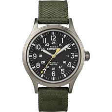 Timex 익스페디션 스카우트 남성 손목시계 그린 40mm 나일론 스트랩 T49961 3575232426