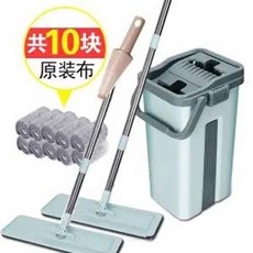 걸래밀대 방걸레밀대 스텐호스 무료로 손세탁 가정용 질질끌다 인싸템 바닥재 태블릿 물닦이 와이드 건습, 핫한 럭셔리핏 세척 통_2 밀대걸래