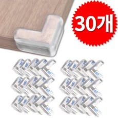 티메스 울트라대용량 모서리 보호대 코너 가드 벽 가구, 30개, 투명