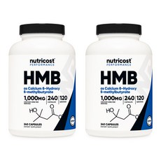 뉴트리코스트 HMB 1000mg 캡슐, 240정, 2개