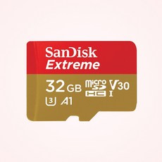 샌디스크 익스트림 마이크로 SDHC/XC SDSQXAF, 32GB, 1개