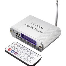 USB SD 카드 MP3 디지털 플레이어 FM 라디오 리모컨 LED 디스플레이 헤드폰 2