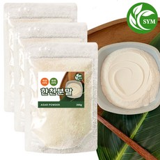 SYM 국산 우뭇가사리 한천 분말 가루 한천묵/양갱/젤리 만들기 재료, 3개, 200g