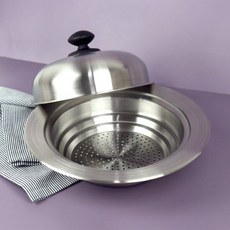 오슬로 다용도 찜기세트 3단 스텐304 찜솥 찜냄비, 28cm, 1개
