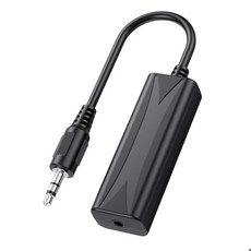 차량용 스피커 라인 3.5mm Aux 오디오 노이즈 필터 그라운드 루프 노이즈 아이솔레이터, 1개