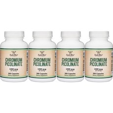 더블우드 크롬 피콜리네이트 1000mcg, 300정, 4개
