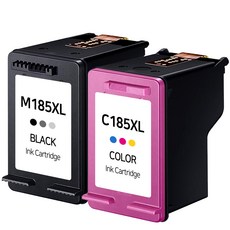 삼성 INK-M185 C185 호환 잉크 SL-J1685 SL-J1680 SL-J1780DW, INK-M185XL+C185XL [검정+컬러], 1개