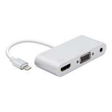 Coms iOS 8Pin 컨버터 영상 HDMI RGB 오디오 FW238, 1개