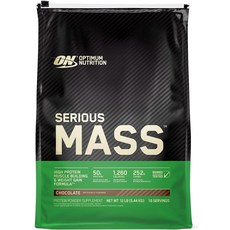 Optimum Nutrition Serious Mass 옵티멈 시리어스 매스 5.44kg 대용량 캐나다 정품 게이너 단백질 헬스 보충제 쉐이크 프로틴 파우더 맛선택 가능!, 1개