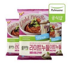 [풀무원] 라이트누들 매콤비빔곤약면 2인 373gX3봉 총6인분, 3봉, 373g