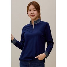  [PAT/피에이티] 여성 코트나기모 배색 반짚업티셔츠 1I85401 